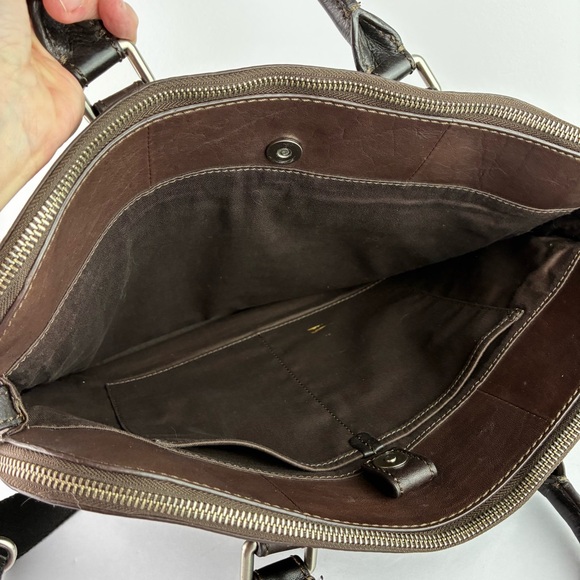 Fossil Mercer Leather Laptop Messenger Briefcase Bag - Picture 7 of 12